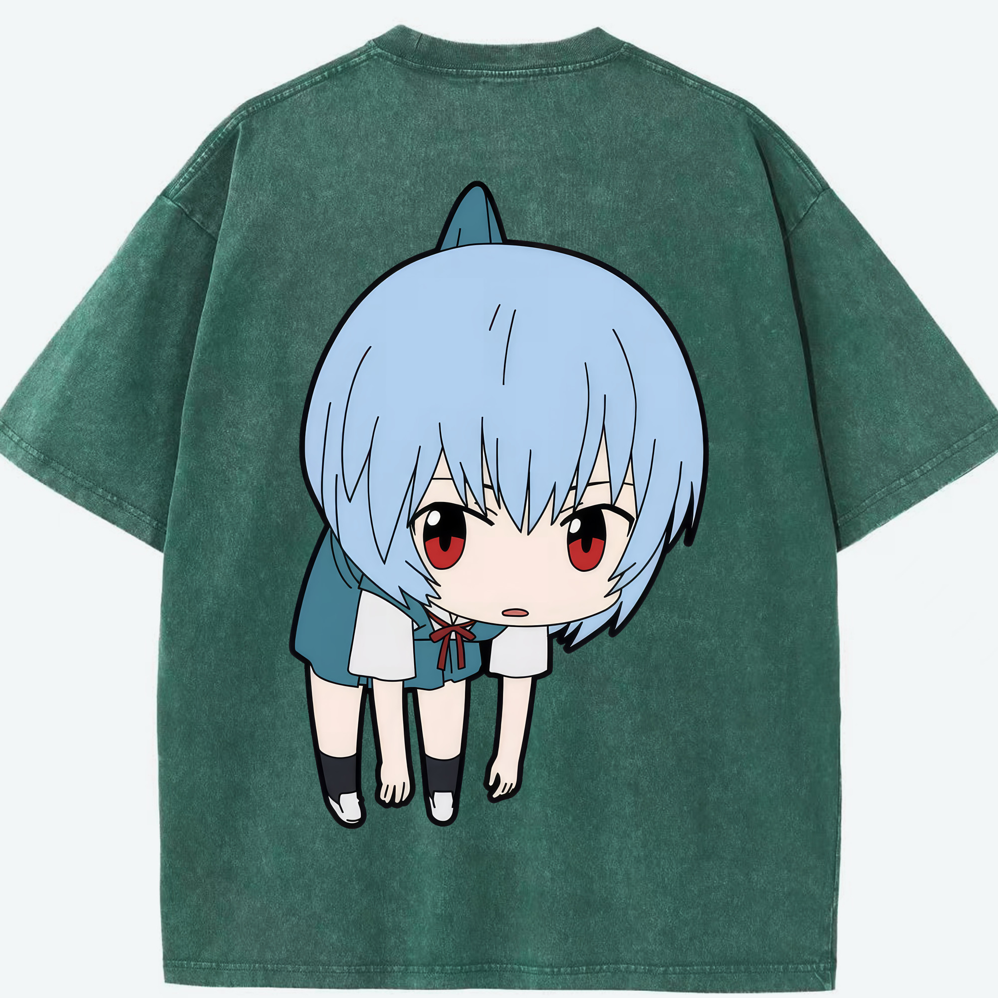 （画像用） EVA 新世紀エヴァンゲリオン 綿100% ヴィンテージ風 半袖Tシャツ（背面プリント）